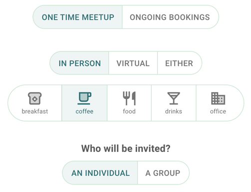 Screenshot for booking appointment links